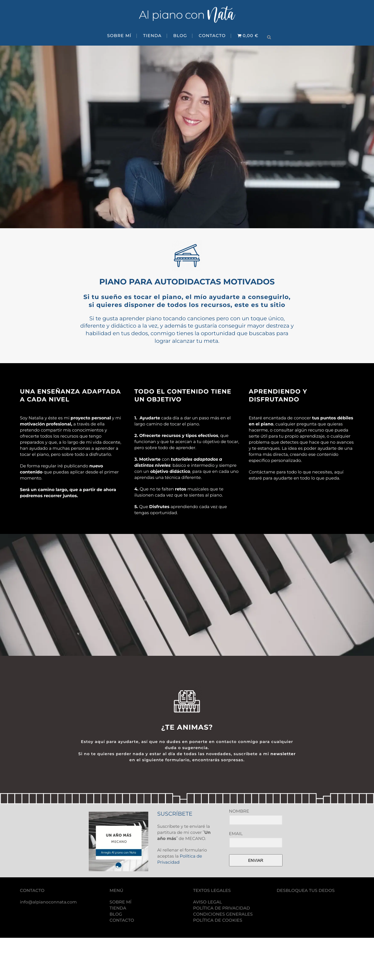 AL PIANO CON NATA